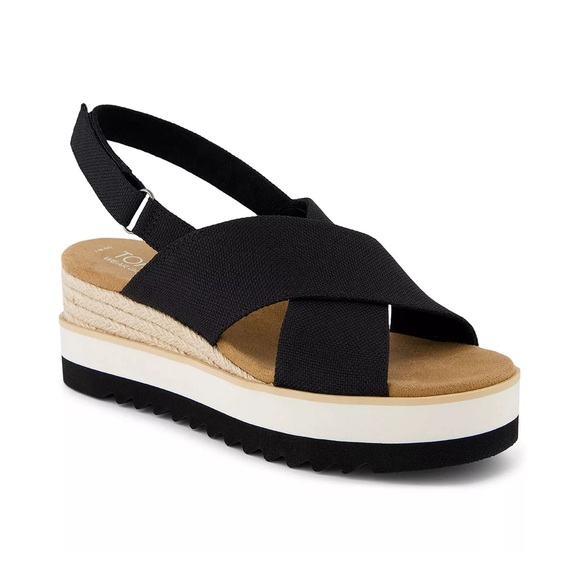 Toms Diana Crossover Wedges - Picture 2 of 12